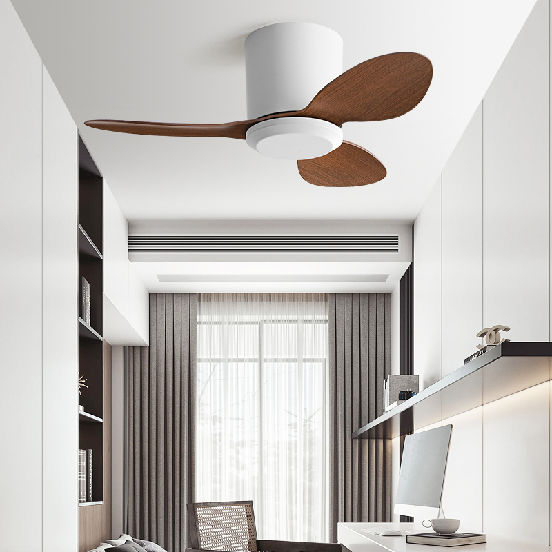 Premium 25" Electric Hotel Use 3-Blade ABS Ceiling Fan Remote Control Modern Design Ultra-Silent BLDC Motor