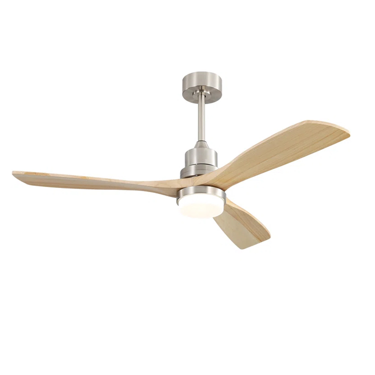 Zhongshan Room Home Hotel Decorative Lighting Indoor Ceiling Fan Light 3 Blade Black Led Ceiling Fan Lamp
