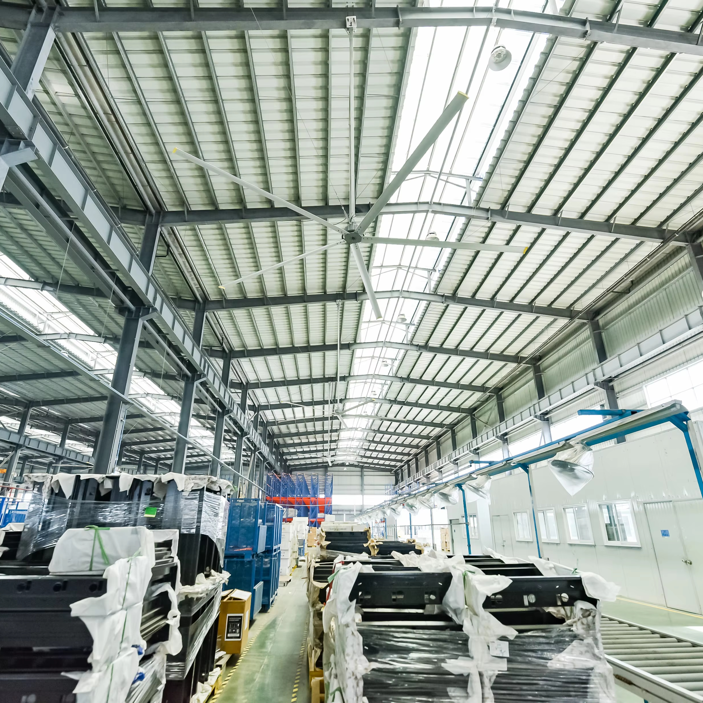 VFans High Velocity Low Speed Fan Low Speed Industrial Ceiling Fan Commercial Large High Volume Low Speed Fan for Warehouse
