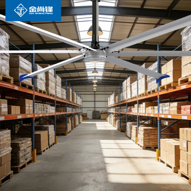 Natural Airflow 3-7.3m Permanent Magnet Industrial Hvls Direct Drive Ceiling Fan