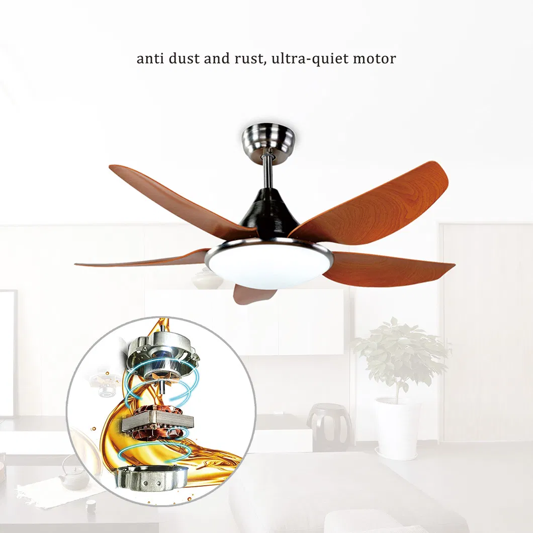 Wholesale Solid Wood Blades Energy Electric Ceiling Fan with Certificate for Home