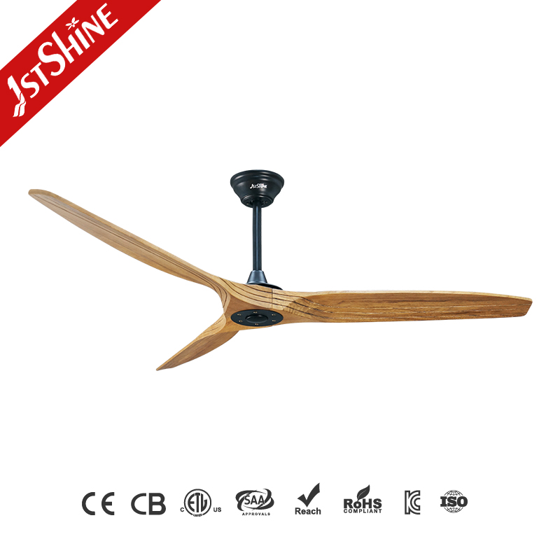 1stshine Ceiling Fan 2026 Graceful Lower Noise Smart Remote Control Wooden High Quality Ceiling Fan