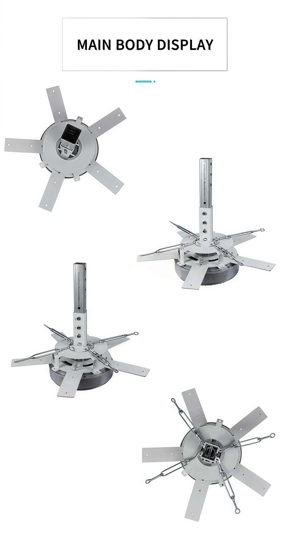 Efficient Hvls Industrial Fan G7300y6 - 55rpm, Energy Saving Ceiling Fan