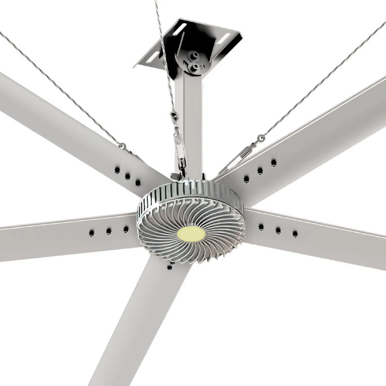 Industrial 5-Blade 5.5m 18FT 5500mm 18feet Metal Explosion-Proof Fan 1000W Energy Saving Commercial Use Ceiling-Mounted Mechanical Control