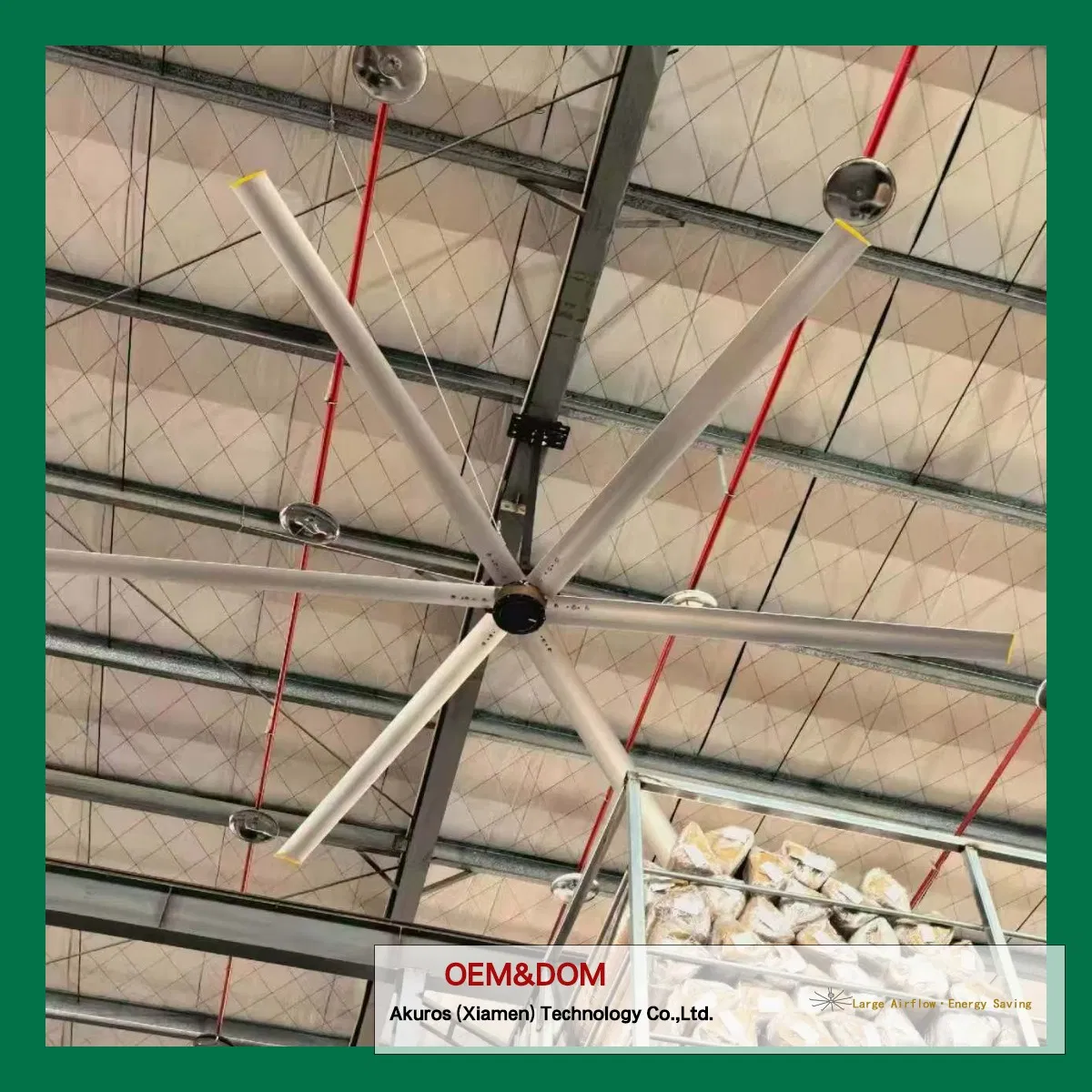 Energy Efficient Pmsm Hvls Fan Motor Ceiling Fan for Industrial Applications