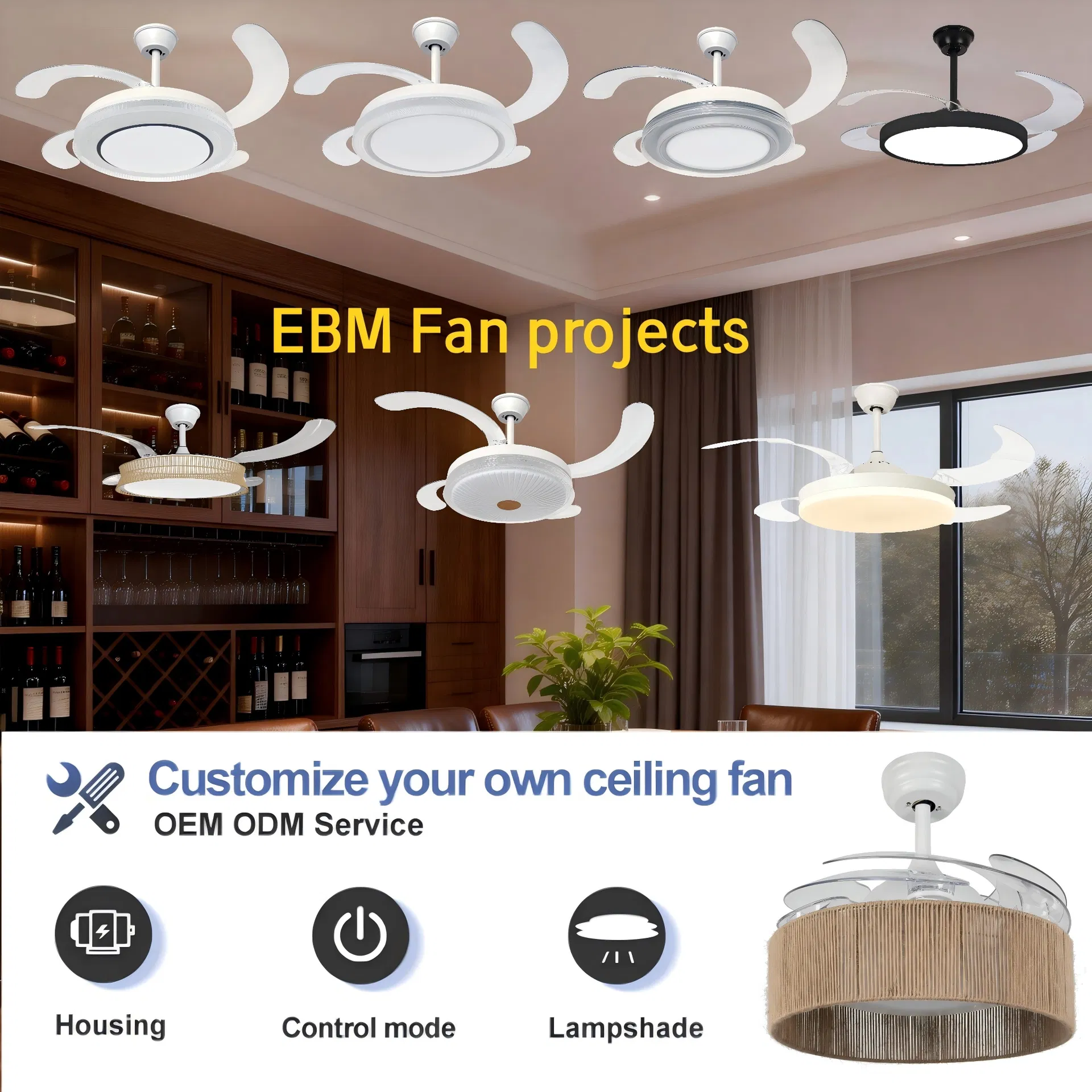 Ceiling Cooling Fan Light Display 5