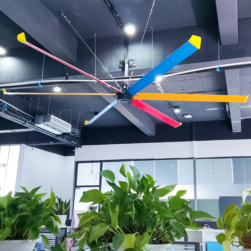 JULAI High Air Volume 13ft 4m Large Industrial HVLS Fan Low Noise Giant Ceiling Fan For Factory Cooling