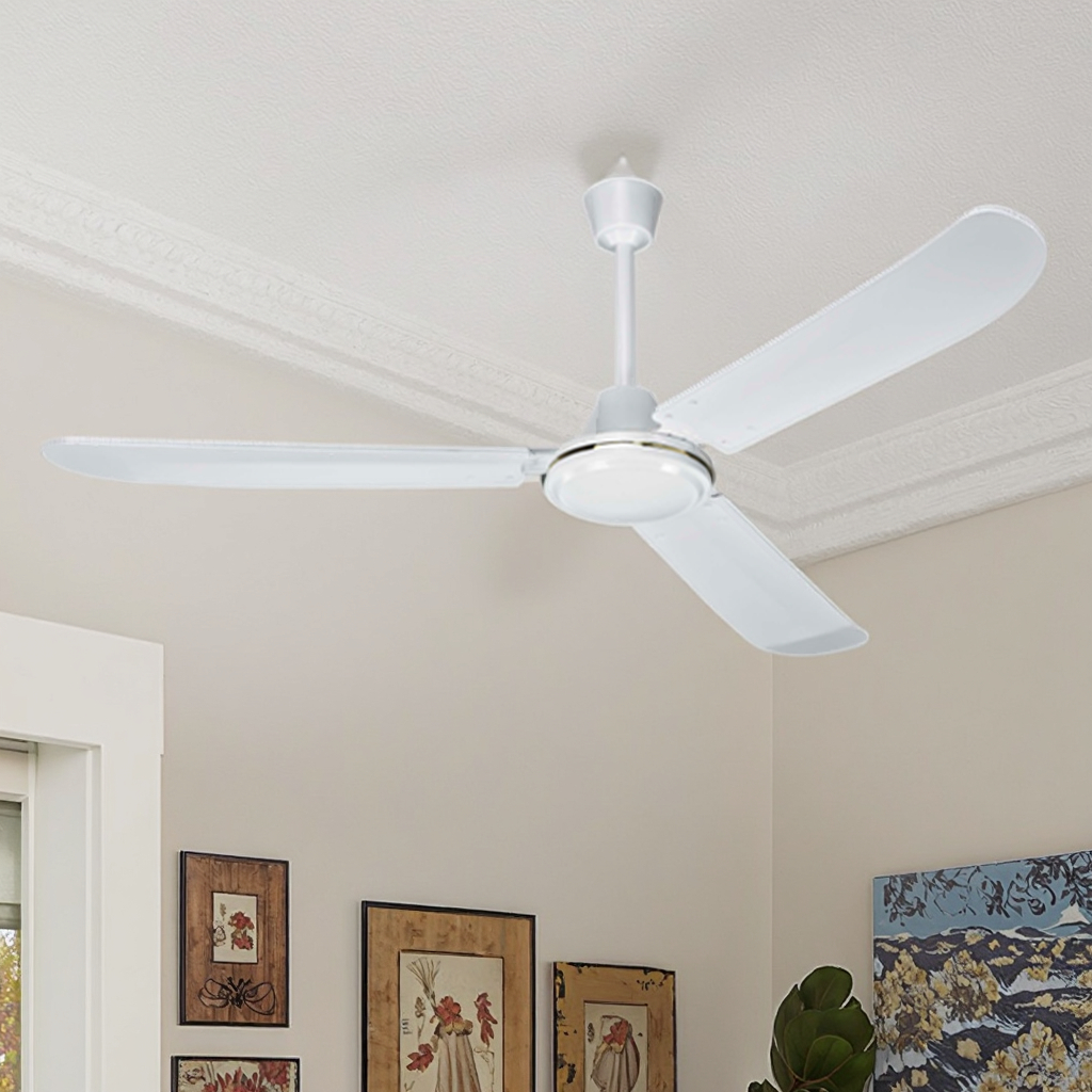2025 New Smart 56 Inch Ceiling Fan CE Certified High Power Iron Blades for Outdoor for Bedroom/Home Use China Supplier