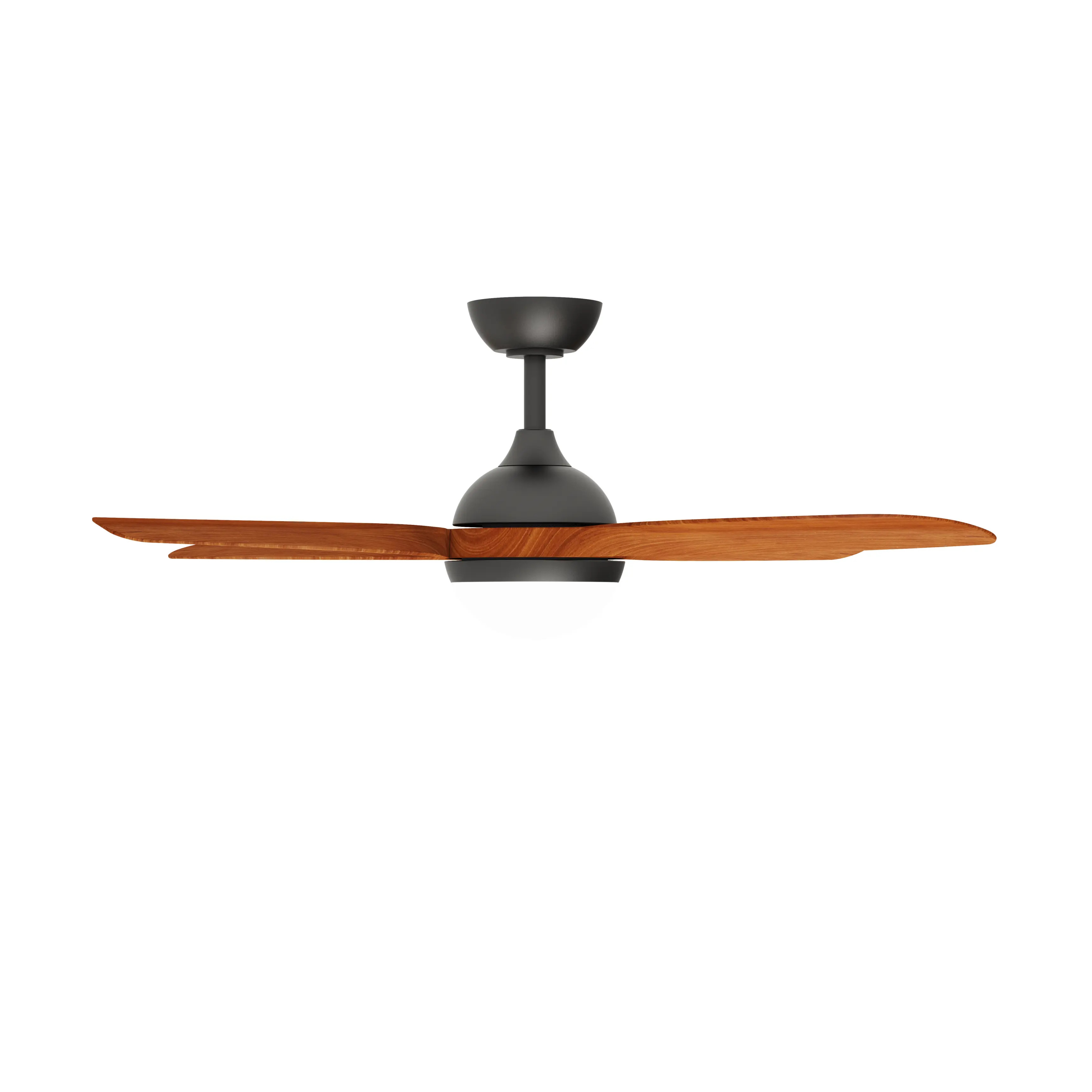 Modern 52 Inch Metal Indoor Ceiling Fan with White Light Remote Control 6 Speed ABS Design 35W 220V DC