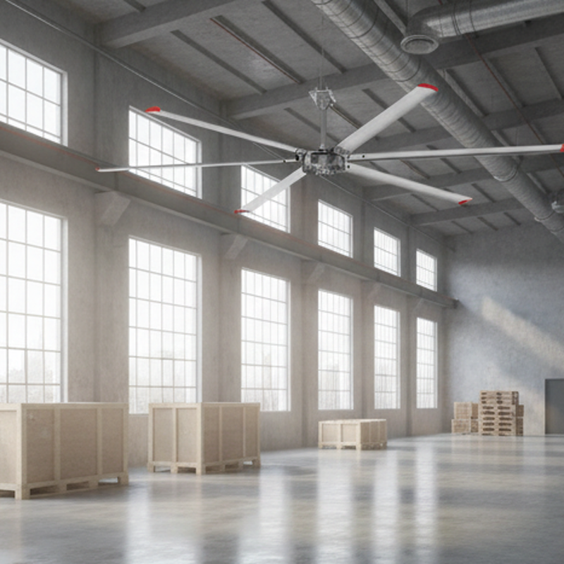 Low Profile 7.3m Commercial Ceiling Fan for Airflow Efficiency