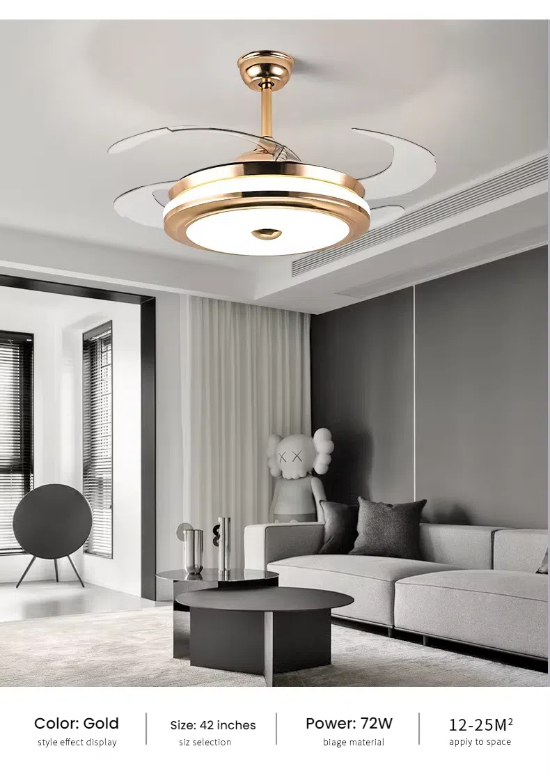 Modern Round LED Light Ceiling Fan 8