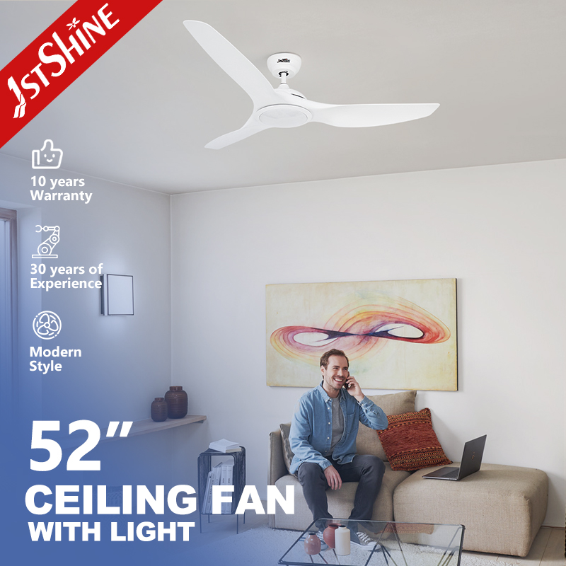 1stshine Ceiling Fan DCF-FS52920 52 Inch Dc Motor 3 ABS Blades High Speed Led Ceiling Fan With Remote Control