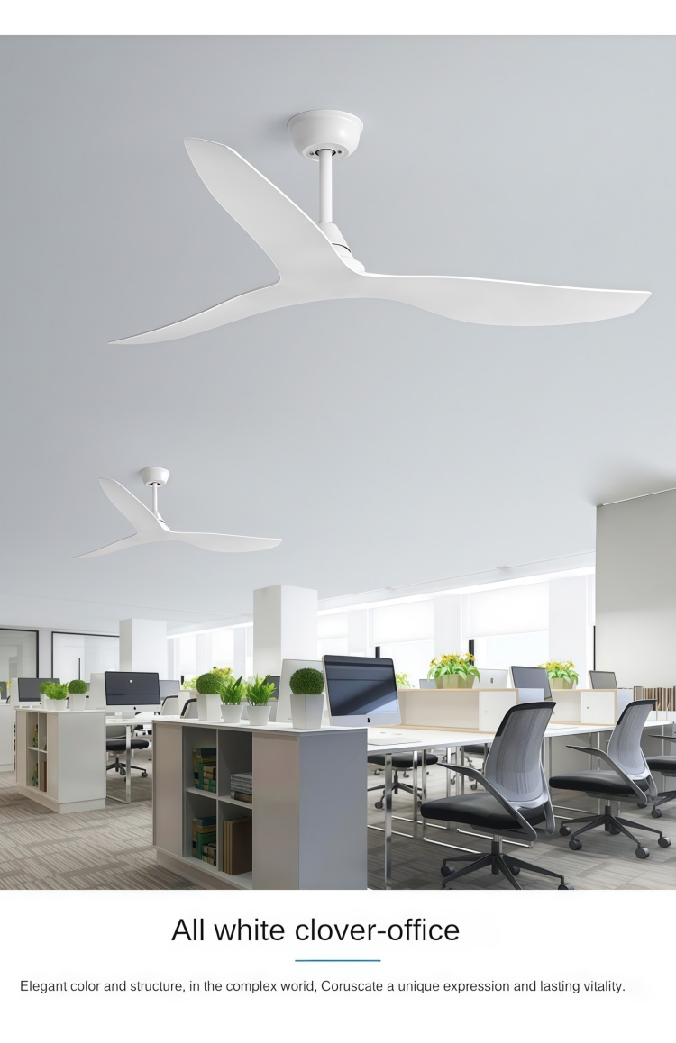 Ceiling fan color and material variations