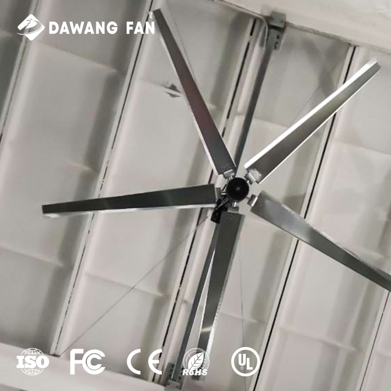 Reversible 10ft Giant HVLS Industrial Ceiling Fan Aluminum Alloy Two Ball Bearing DAWANG FAN W10 Electric Warehouse 110-440V