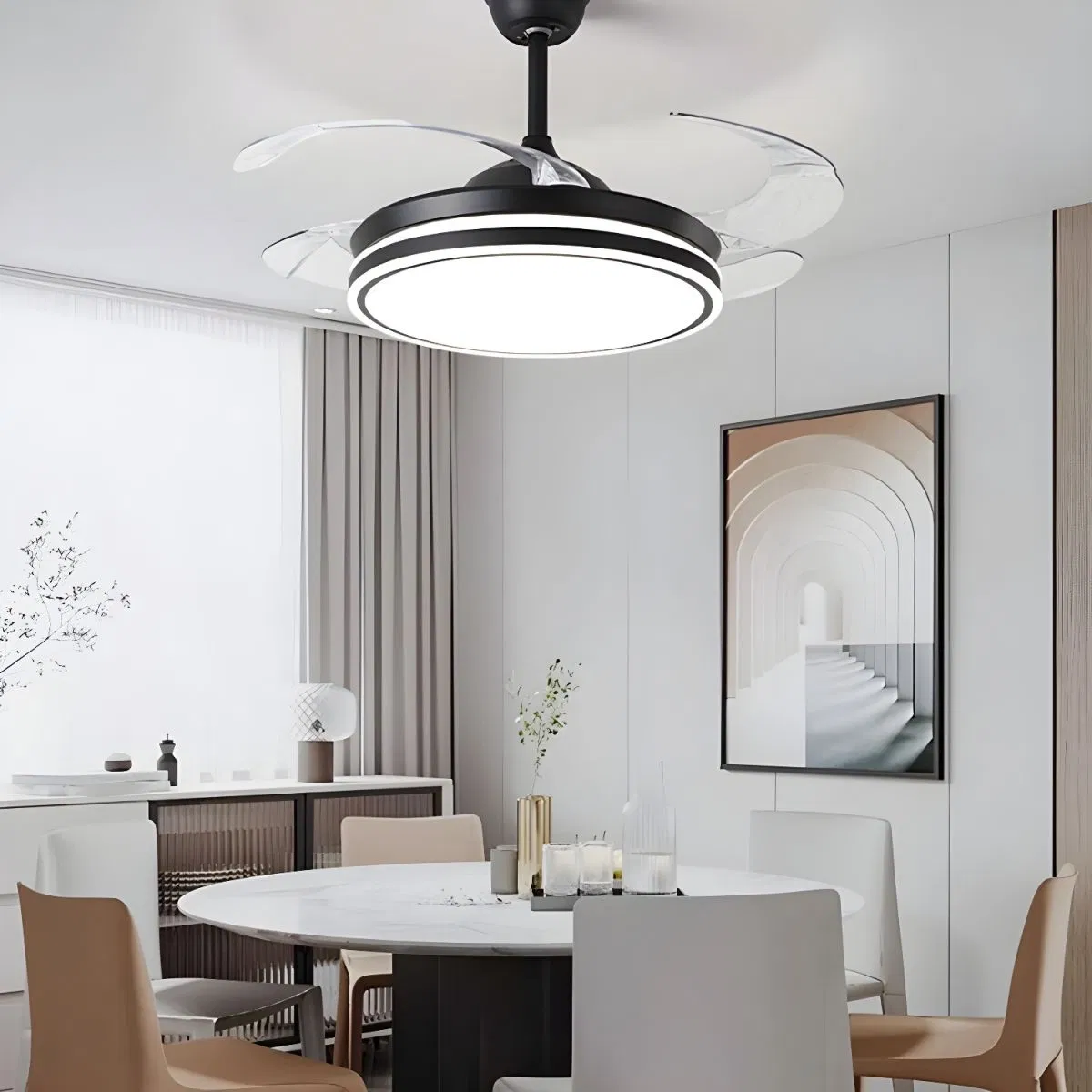 42inch Light Ceiling Fan Lamp Ceiling Fan with LED Light Fan