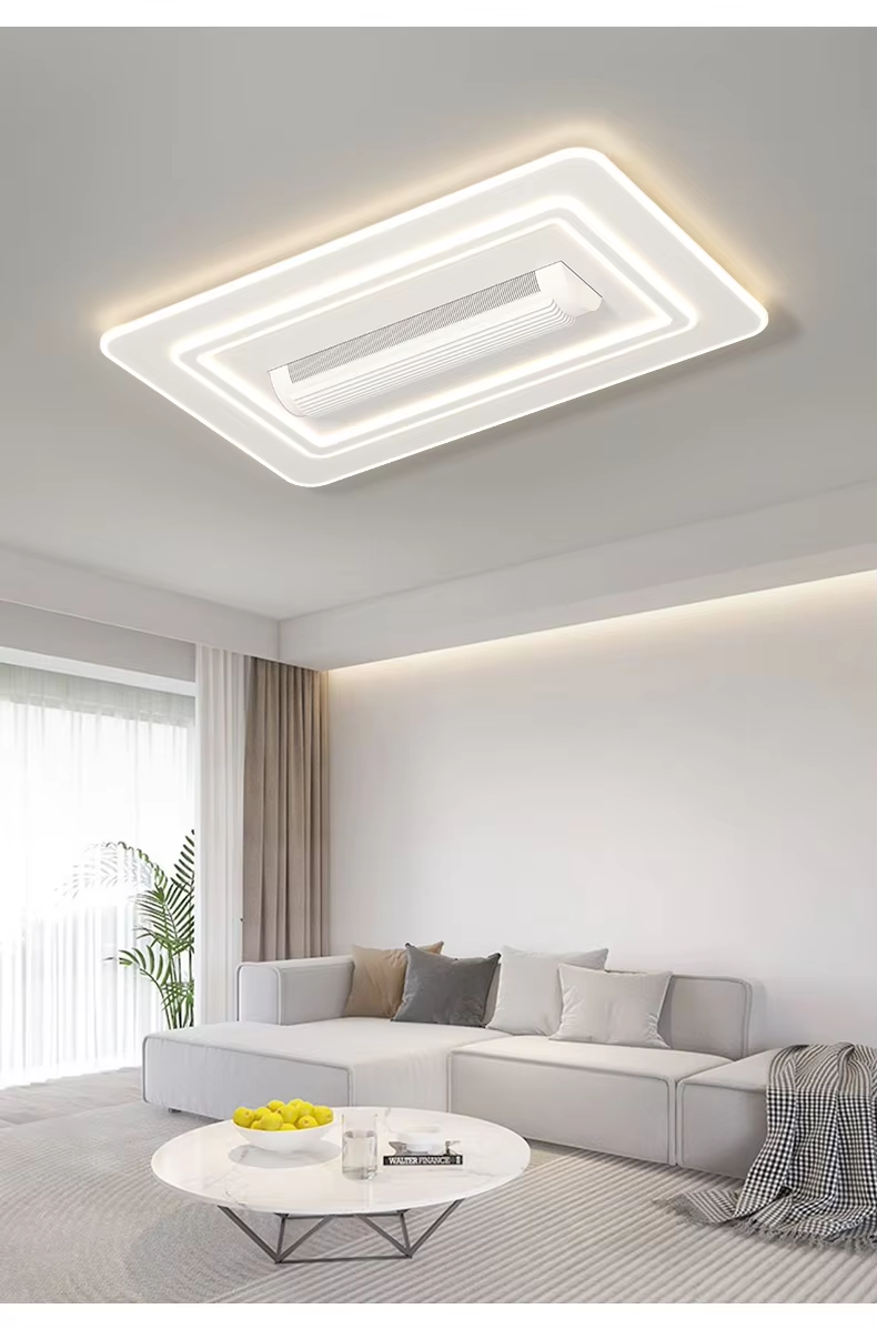 Modern Designer Luxury Decorate Room or Hotel Ceiling Fan Light Recessed Smart With Remote Control LED Ceiling Fan Light
