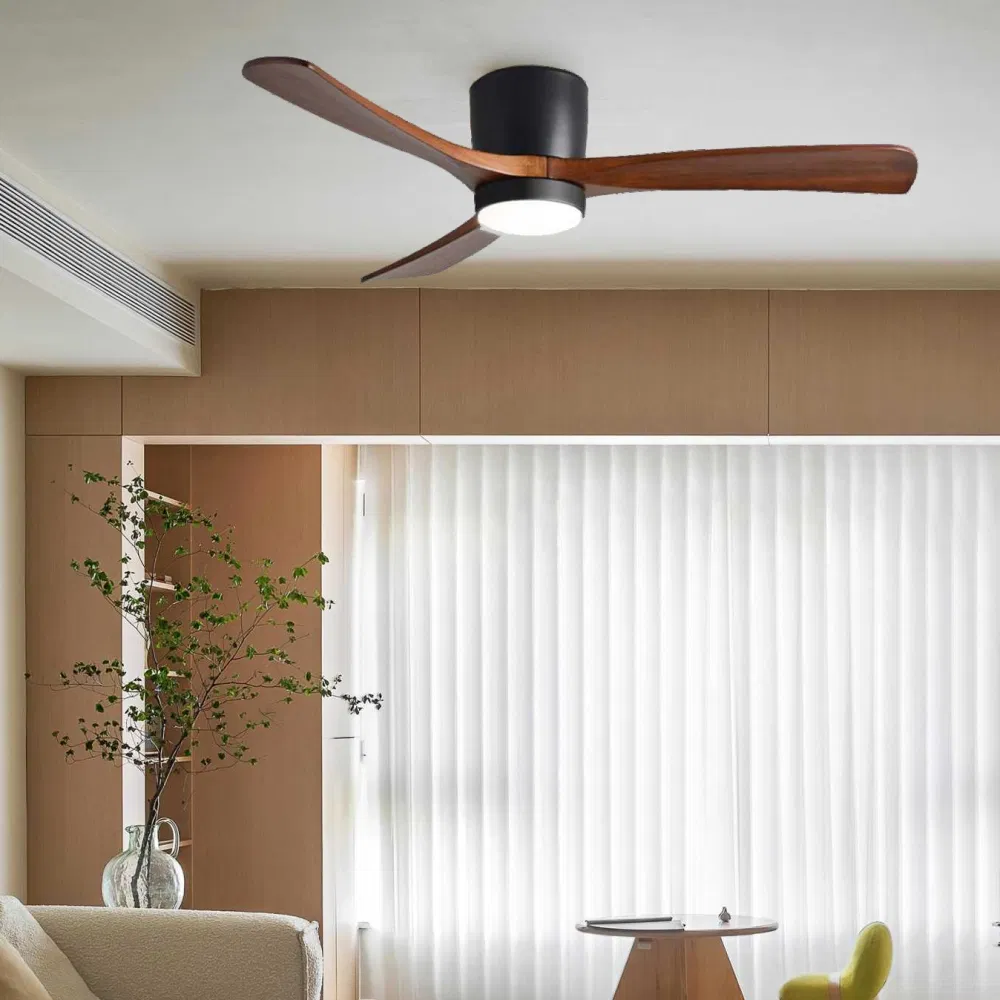 220V Modern Electric Fan Light CCT &amp; Dimmable 48inch 52inch Ceiling Fan for Balcony Living Cooling &amp; Night Lighting