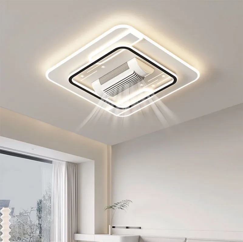 Modern 42-Inch Intelligent 6 Wind Speed Remote Control Ceiling Fan with Light (ZY-FS034)