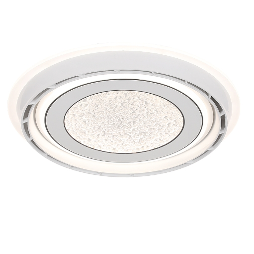 20 Inch Fan Light Flush Mount Remote Control DC Smart Modern Bladeless Ceiling Fan with LED Light