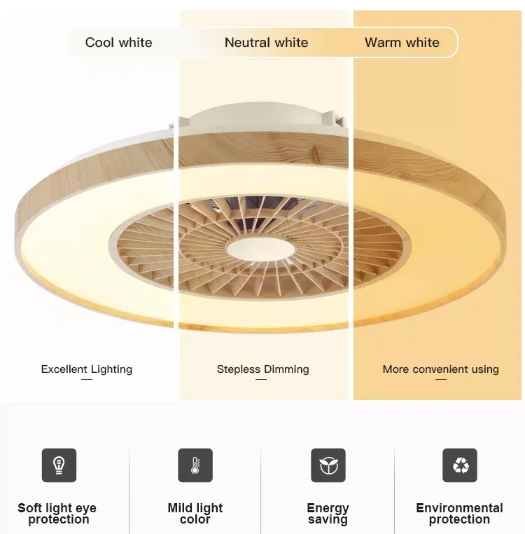 Dimmable CCT Lighting Ceiling Fan