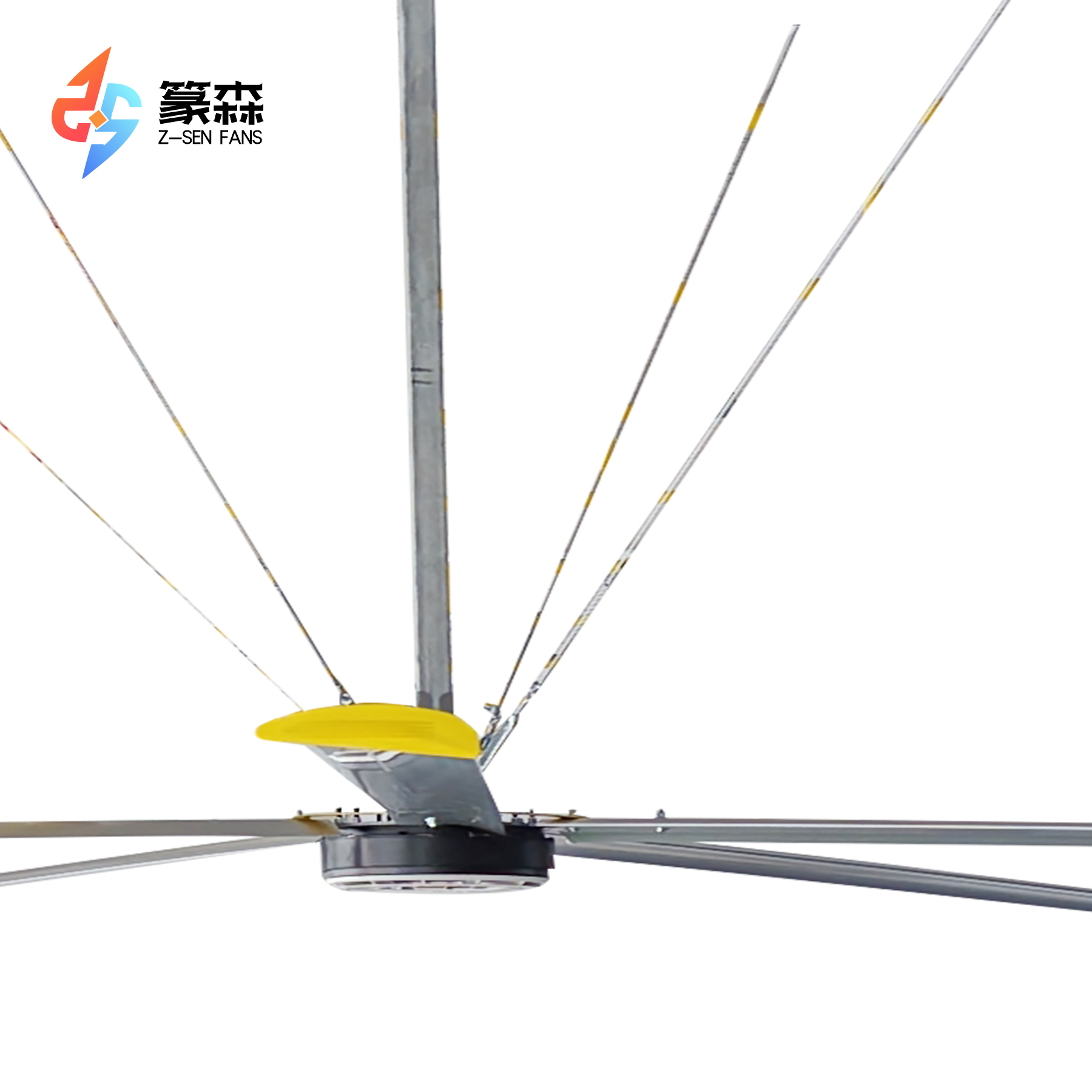 24ft High Volume Low Speed Industrial HVLS Fan Large Blades BLDC with Big Ceiling Motor Ventilation Fans