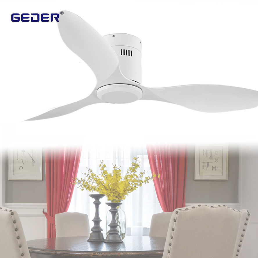 LED Ceiling Fan 48" DC Fan Light 35W Three ABS Blades LED Remote Ceiling Fan with Light