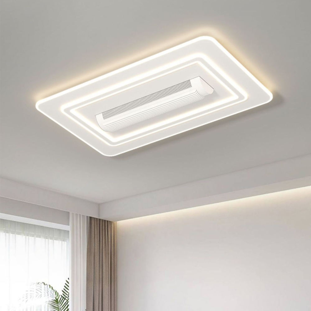 Modern Designer Luxury Decorate Room or Hotel Ceiling Fan Light Recessed SmartWith Remote Control LED Ceiling Fan Light