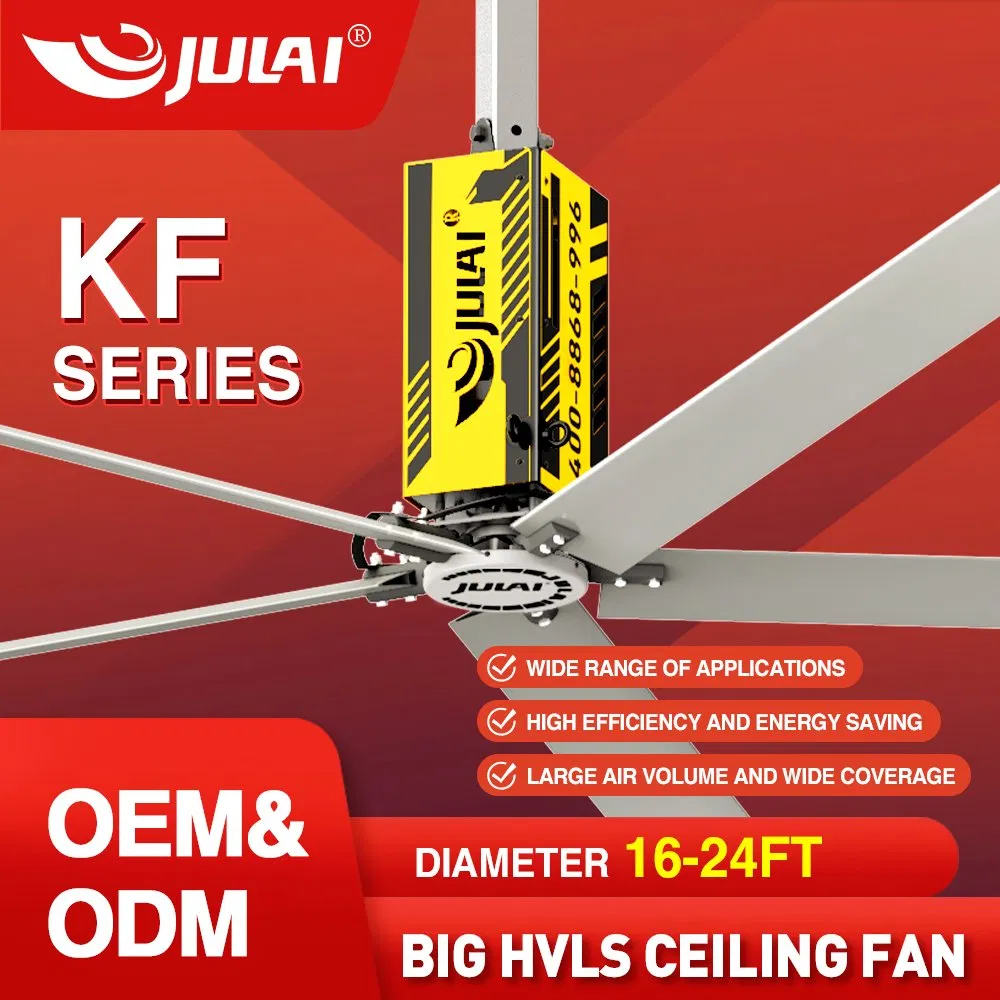 16/18/20/24 Feet Big Hvls Energy Saving Giant Ceiling Fans for Industrial