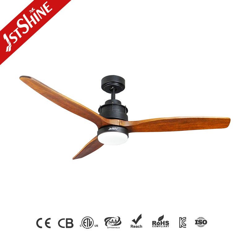 1stshine Energy Efficient DC Motor Ceiling Fan with Elegant Wood Blades