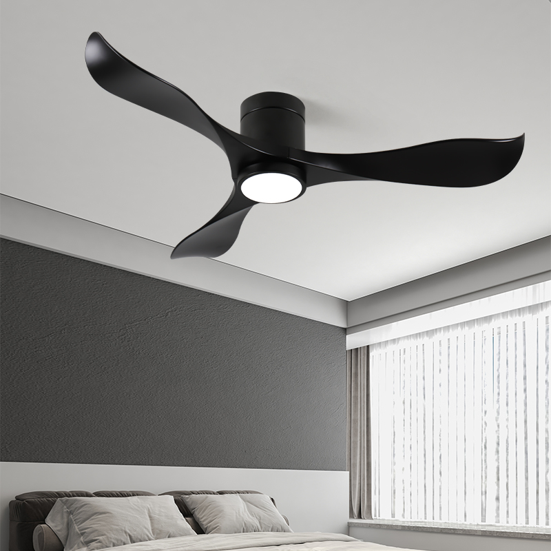 Ceiling Fan 110V/220V Silent Low Ceilings Easy Operation Flush Mount Ceiling Fan