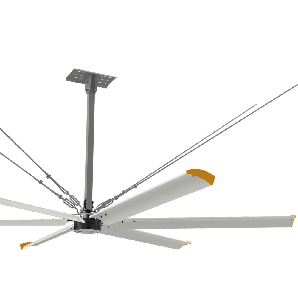 24FT High Volume 5 Blades/6 Blades Hvls Industrial Cooling Ceiling Fans Ventilation Fans for Barns Commercial