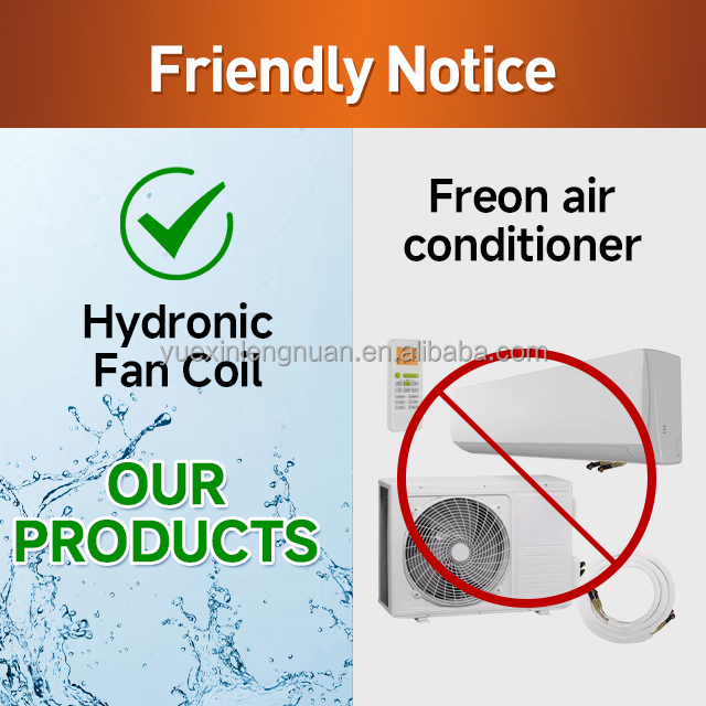 YESNCER 2380m&sup3;/h Airflow 4-Way Ceiling Cassette Fan Coil Unit With Built-in Drain Pump For Hotel Office Project HVAC System