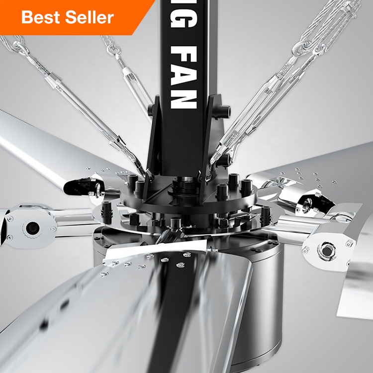 CE Aluminum Alloy 5 Blade PMSM Motor Electric Outdoor Industrial 1.1kw 20ft 6m Fan Blade HVLS Fan Ceiling