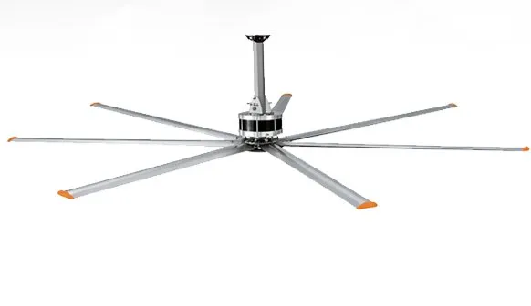 Heavy-Duty Large Commercial Low Noise PMSM HVLS Industrial Ceiling Fan Application