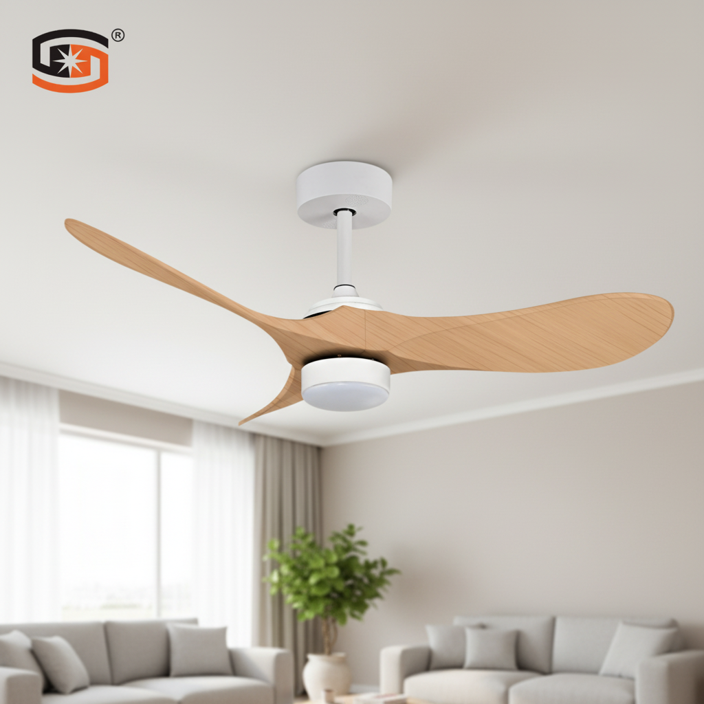 Wholesale Prices Low Noise Indoor Decorative ABS Blades Modern LED Ceiling Fan with Light CCT and DIM
