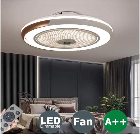 Ceiling Fans with Lamps, Low Profile Ceiling Fan with Light and Remote