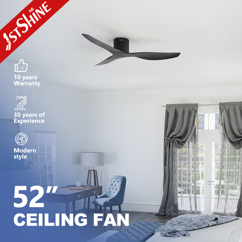 1stshine Ceiling Fan Low Profile 3 ABS Blades Smart Remote Control Space Saving DC Ceiling Fan