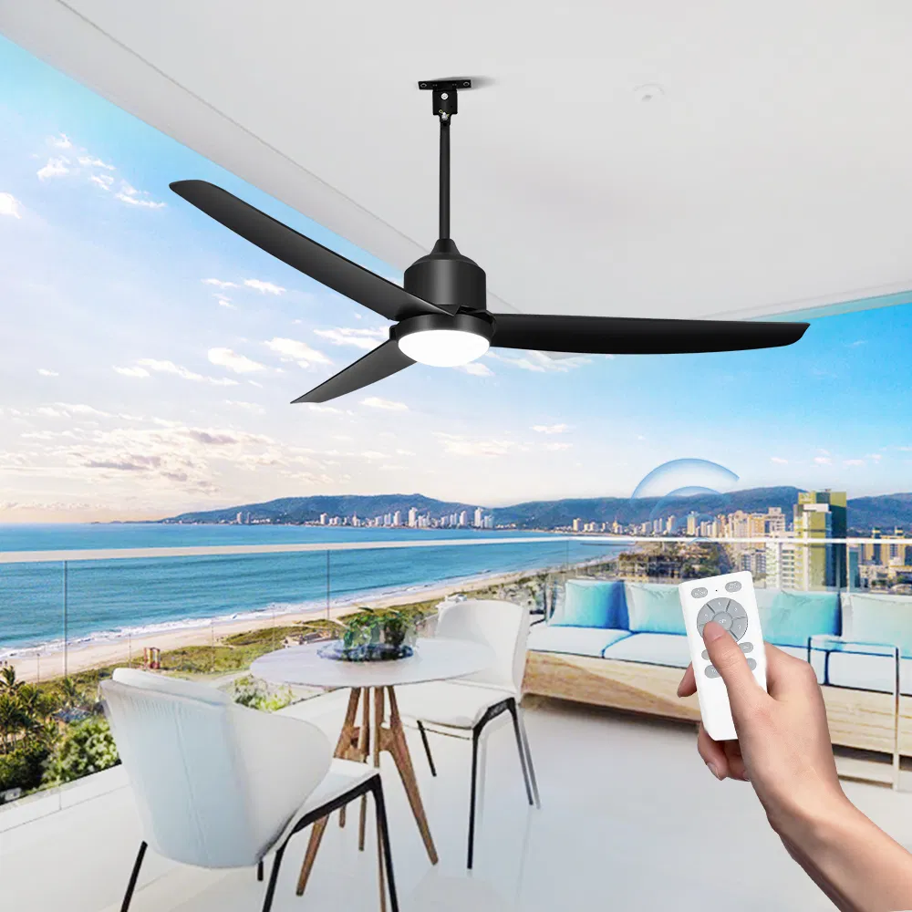 Waterproof Outdoor Patios Gazebo Ceiling Fan 52 Inch DC Motor