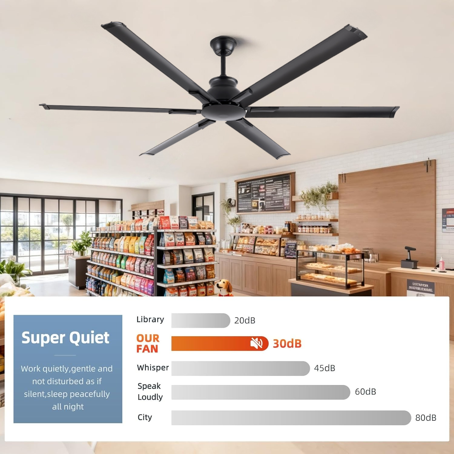 Powerful Factory 72Inch Big Fan Aluminum Blades Modern Warehouse Industrial Ceiling Fan with Remote Control