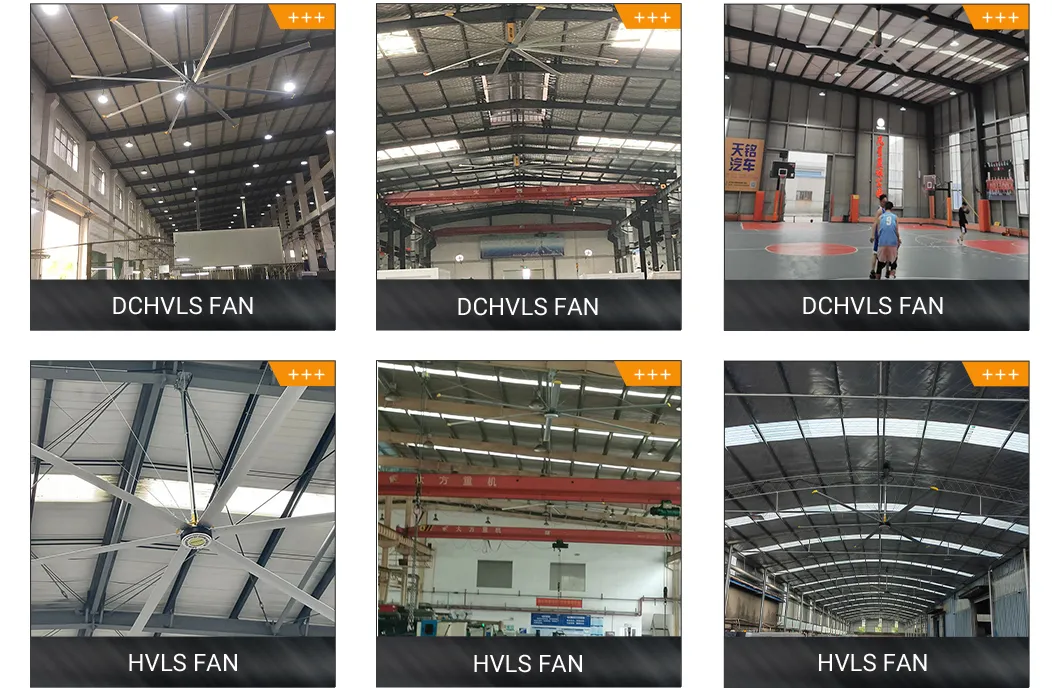Factory Warehouse Ventilation Low Speed Energy Efficient Large Diameter Hvls Fan DC Permanent Magnet Synchronous Motor Industrial Ceiling Fan