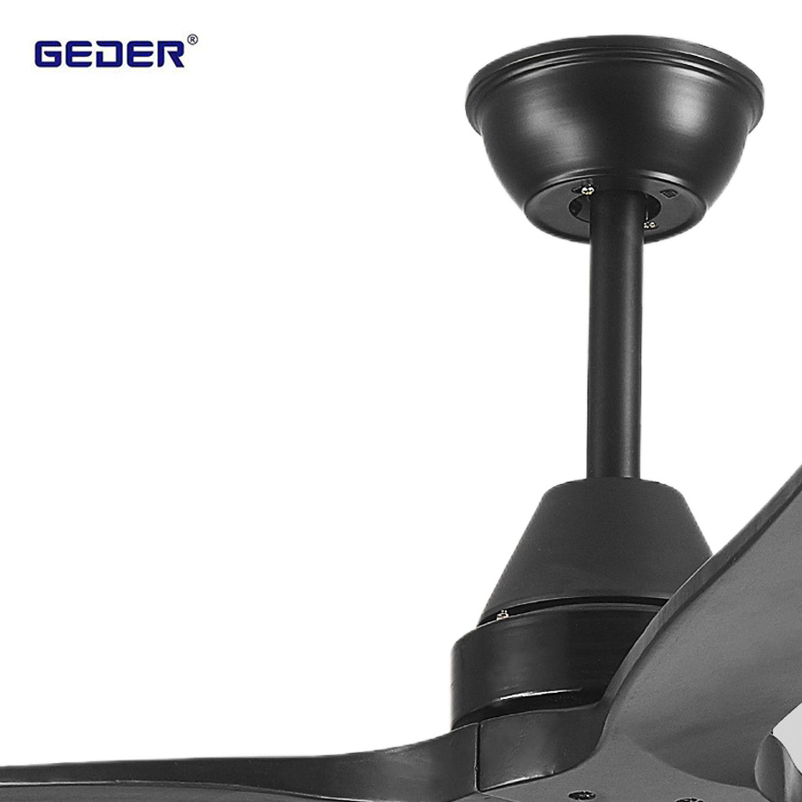 3 Solid Wood Blades 52 Inch Decorative Ceiling Fans with Remote Control