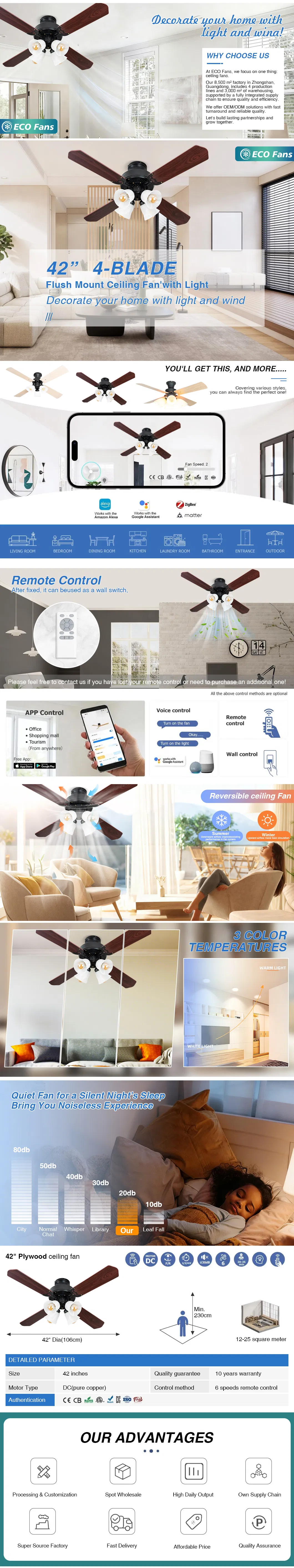 Ceiling Fan Technical Specs Infographic