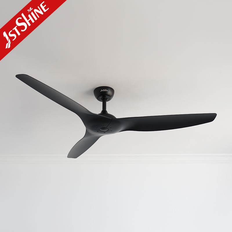 1stshine Ceiling Fan 60 Inches Black Plastic Reversible BLDC Motor Ceiling Fan with Remote Control
