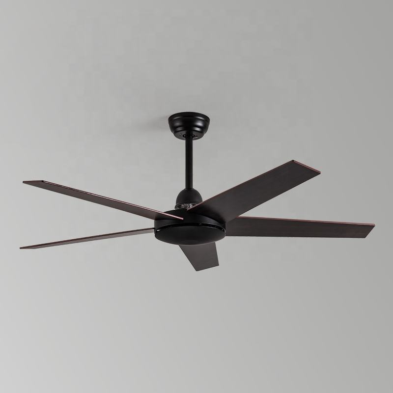 Nordic 42 52 56 Inch 5 Wooden Blade Modern AC Remote Control Wood Ceiling Fan Without Light