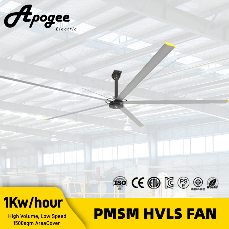 24ft 20ft 18ft 16ft 14ft 12ft 10ft Large Industrial HVLS Ceiling Fans For Workshop Ventilation