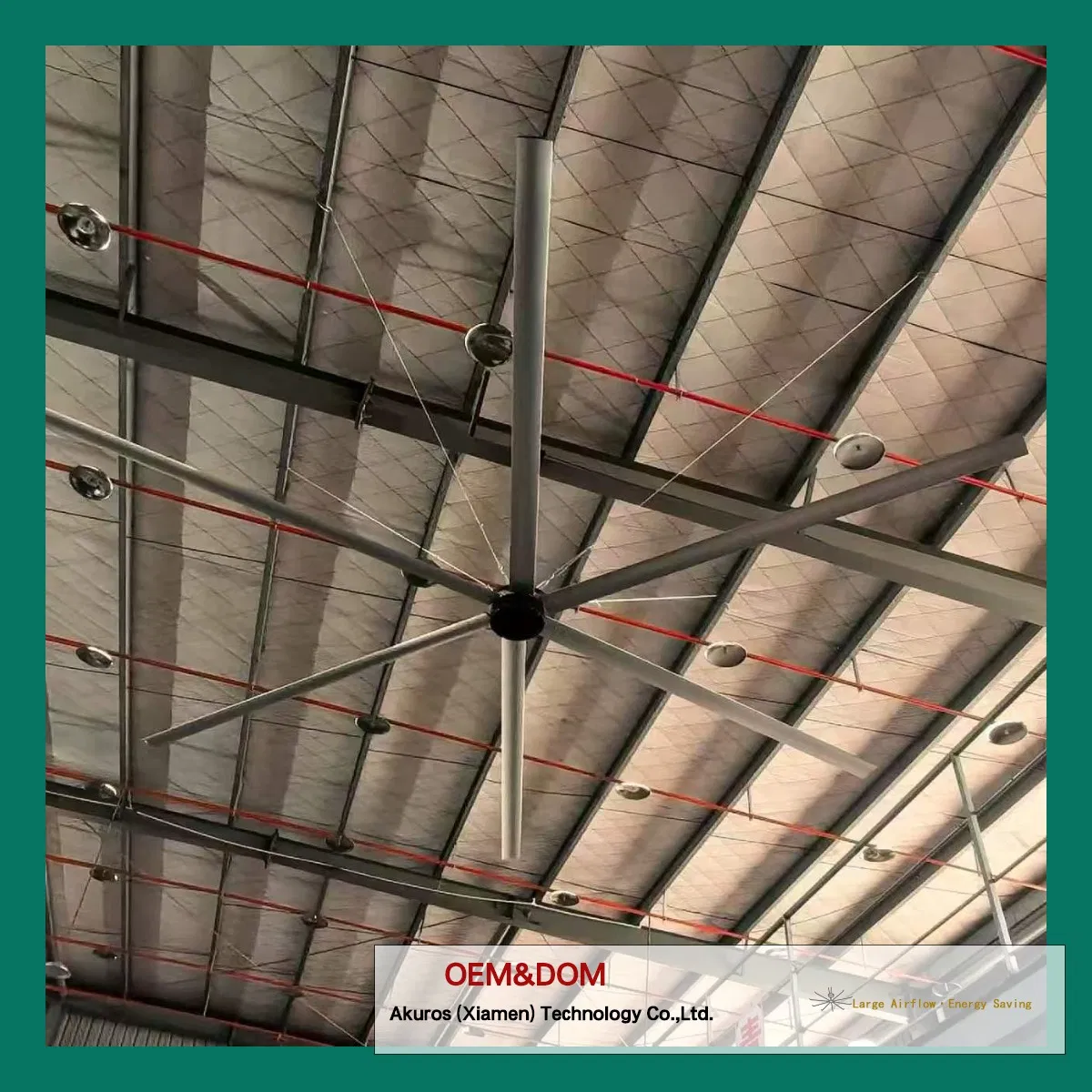 Energy Efficient Pmsm Hvls Fan Motor Ceiling Fan for Industrial Applications