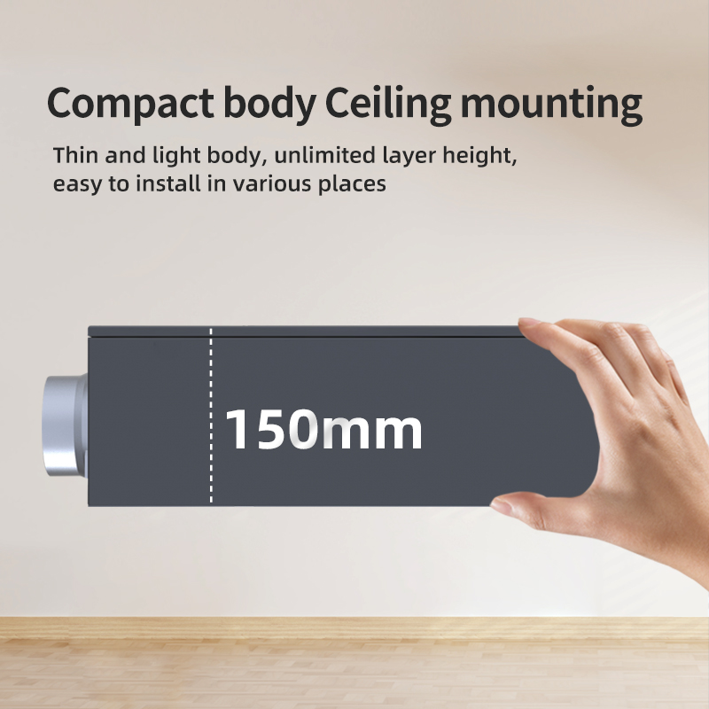 Remote Controlled Duct Fan Metal Blades Ceiling Mount Low Noise 22-31(dB(A)) Lightweight Durable 1 Year Warranty