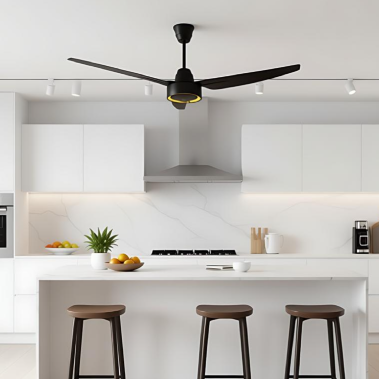 Wholesale 56 Inch 3-Blades BLDC Pure Copper Ceiling Fan Ultra-Quiet Reversible 9 Speed Cooling Fan with Remote Control