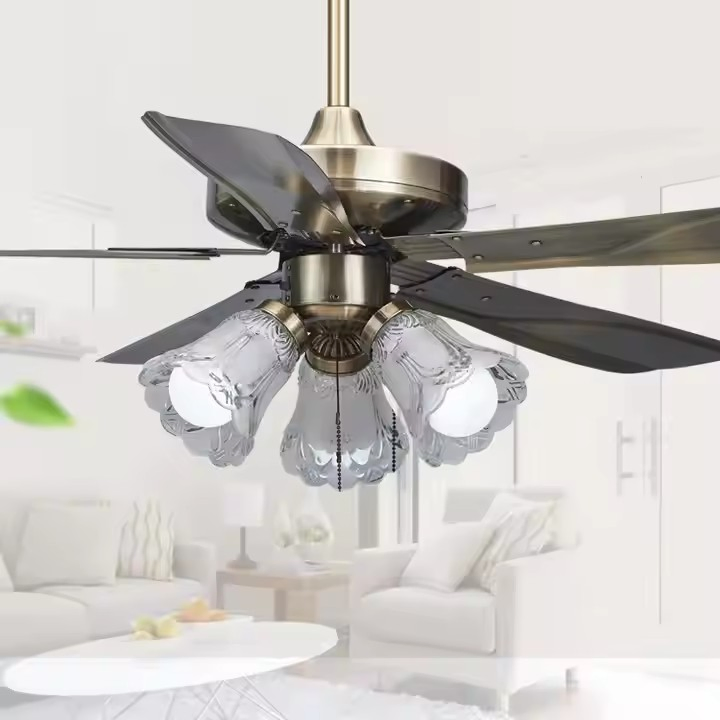Ceiling Fans with Lights, 42 Inch Low Profile Ceiling Fan with Light and Remote Control Flush Mount Reversible 3CCT Dimmable Noiseless Black Ceiling Fan for Bed