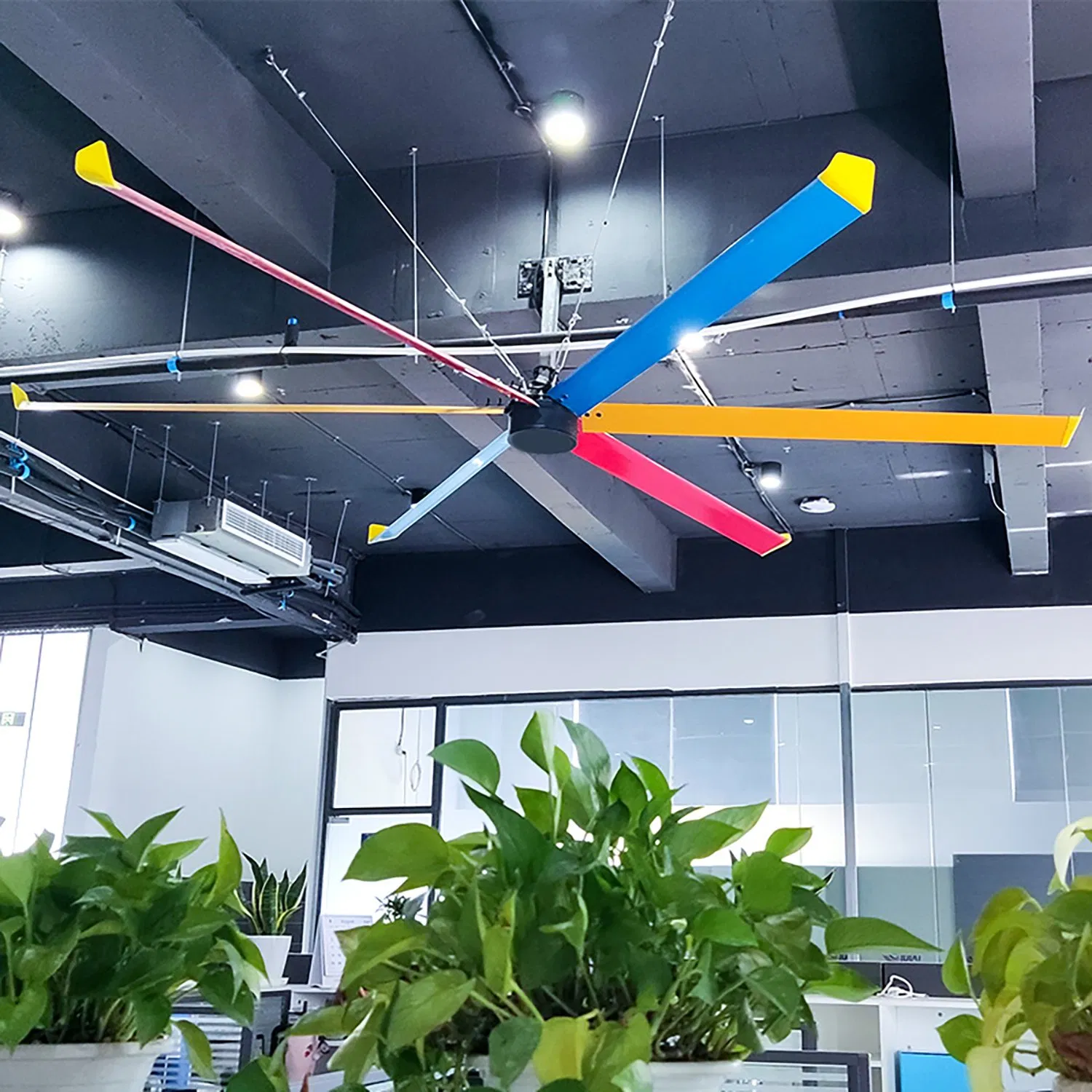 13FT Big Acj Fans Outdoor Indoor School and Gym Commercial Hvls Ceiling Fan Big Fans